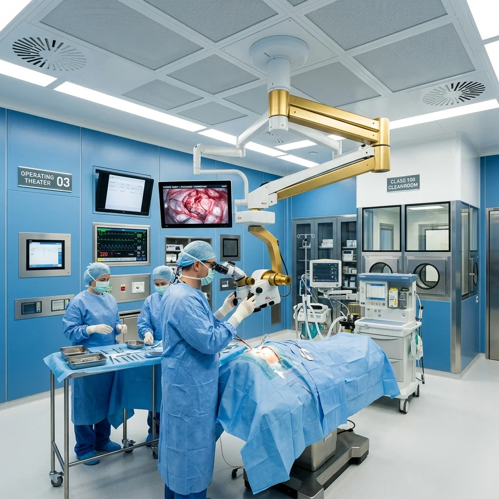 Class 100 Laminar Sterile Surgery Modular Theater for sutureless cataract microsurgery in Guwahati